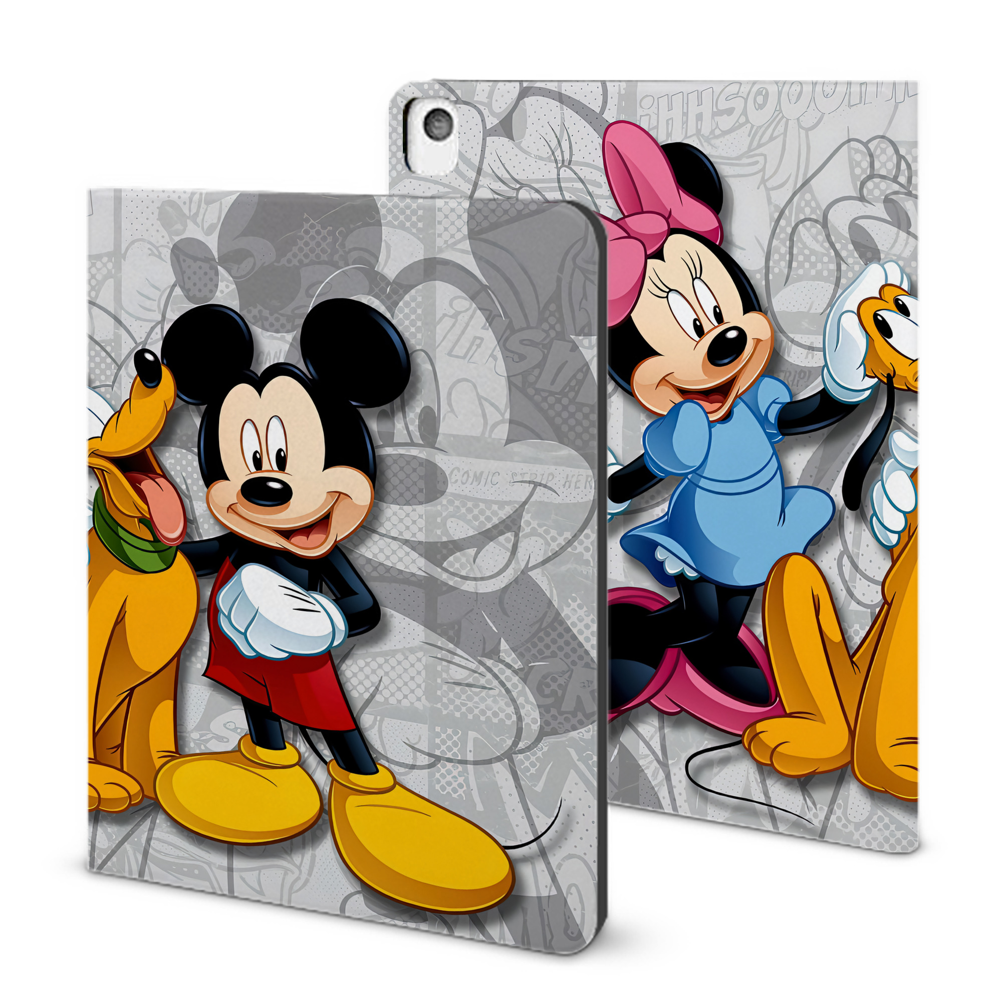 （画像用） ミッキーマウス Mickey Mouse IPadケース ペンホルダー付き ブックスタイルデザイン